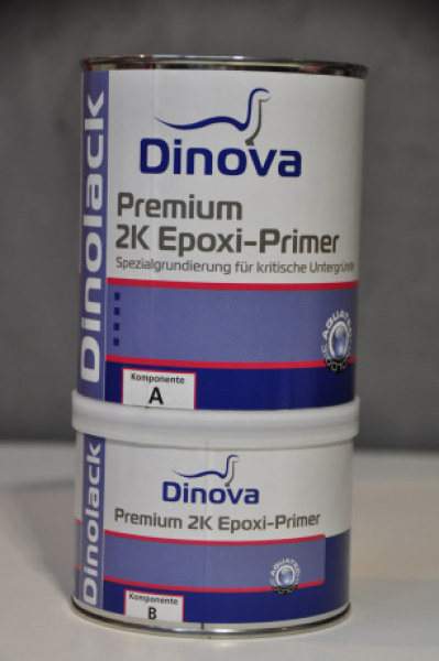 Dinova 2K Epoxi-Primer D-40 Weiss 1 kg Kombigebinde